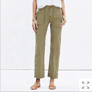 Madewell Ollie Green Cargo Pant